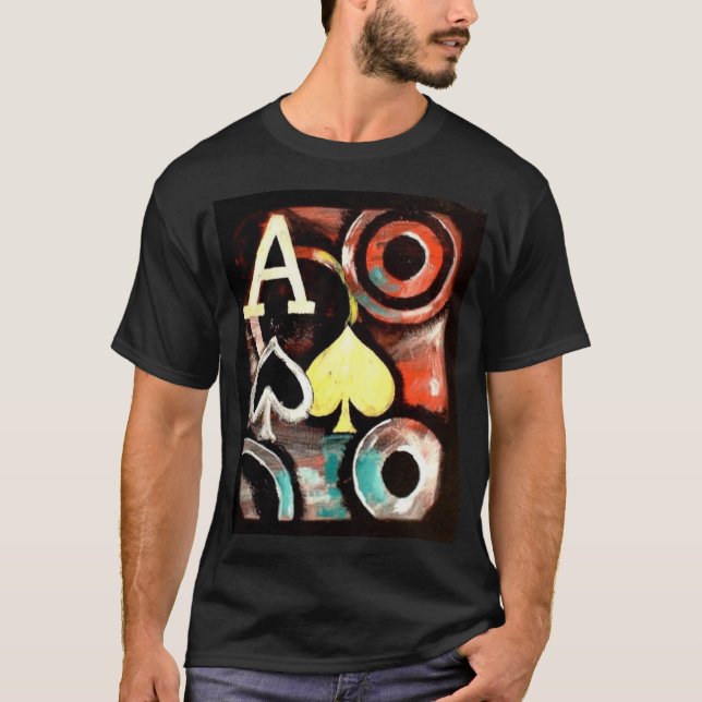 As de pique de T-shirt de tisonnier de style de (Devant)