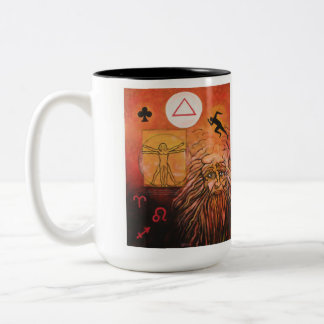 As der Feuer-Schale Zweifarbige Tasse