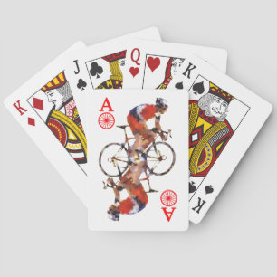 As des cartes de jeu de vélos