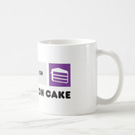 As-Lauf auf Kuchen-Tasse Kaffeetasse