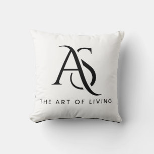 AS Monogramm: Kunst des Lebens Kissen