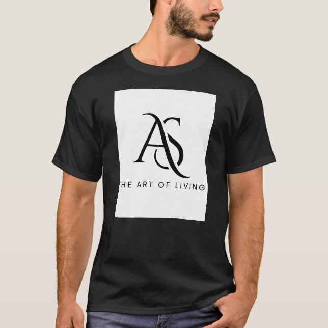 AS Monogramm: Kunst des Lebens T-Shirt (Vorderseite)
