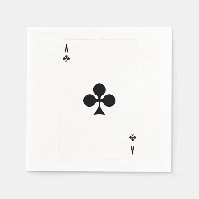 As of Club Playing Card Funny Matching Halloween Serviette (Vorderseite)