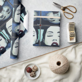 "As Oove So Unow" Gemälde auf einem Geschenkpapier