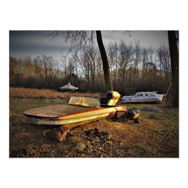 "As Twin Suns Set" Foto drucken (Vorne)