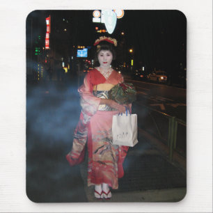 Asakusa Geisha Neo Tokio Mousepad