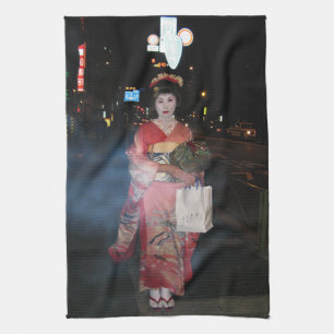 Asakusa Geisha Neo Tokyo Handtuch