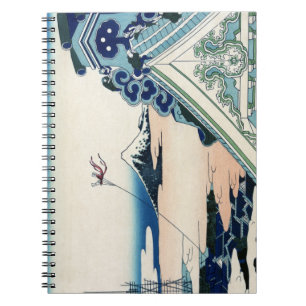 Asakusa Hongan Tempel 36 Aussicht Fuji Japan Noteb Notizblock