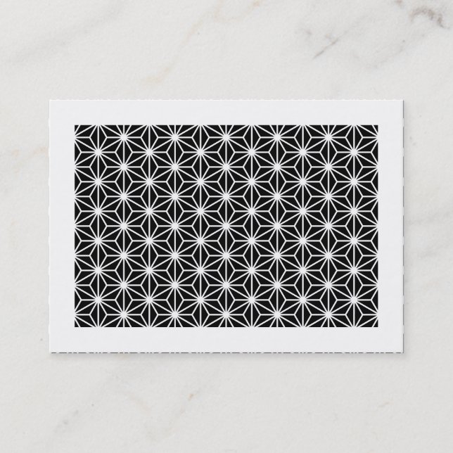 Asanoha Style (grenzt) Visitenkarte (Vorderseite)