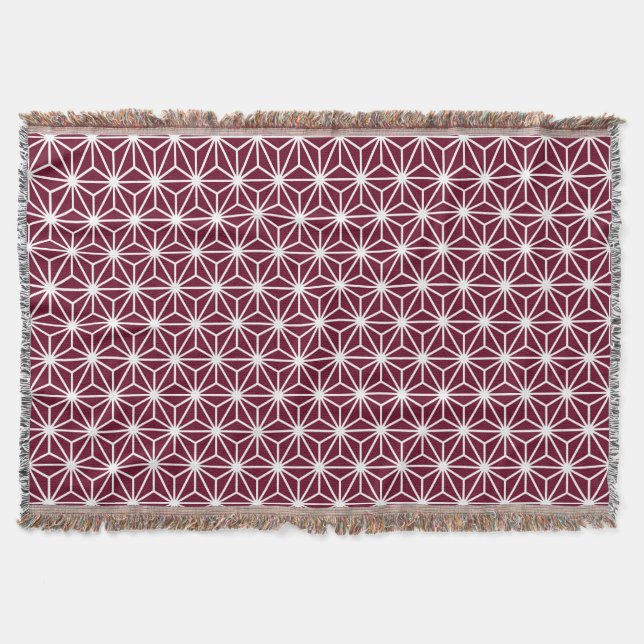 Asanoha Style - White on DP Crimson 65001d Decke (Vorderseite)