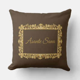 Asante Sana Espresso & Tan Reversible – Gilded Fr Kissen