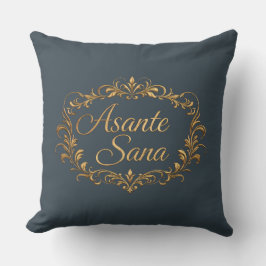 Asante Sana Holzkohle & Rosa – Gilded Zen Reversib Kissen