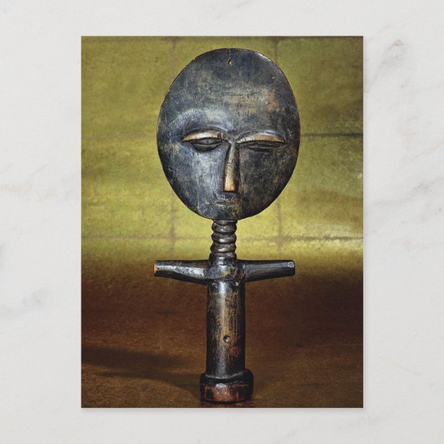 Asanti Fruchtbarkeitsdoll, Afrika Postkarte (Vorderseite)