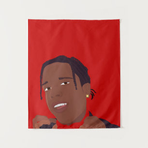 ASAP Rocky Tapestes Wandteppich