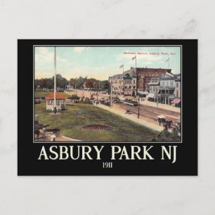 Asbury Park, New Jersey, Vintag Postkarte