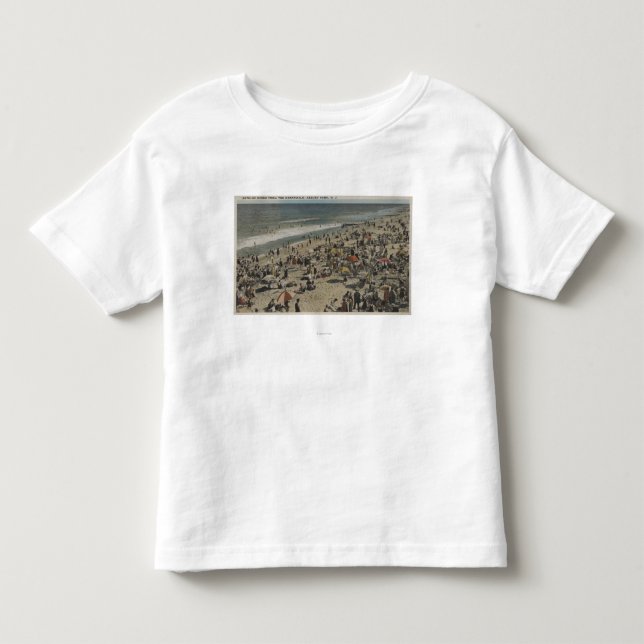 Asbury Park, NJ - Baden von Szene von der Kleinkind T-shirt (Vorderseite)