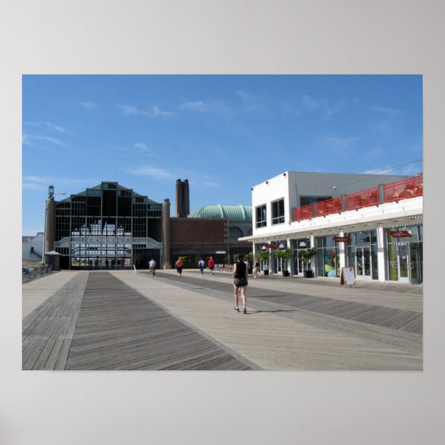 Asbury Park NJ Boardwalk - Casino Gebäude Poster (Vorne)