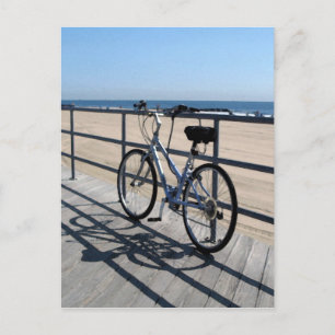 Asbury Park NJ Boardwalk - Fahrrad Postkarte