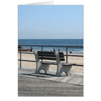 Asbury Park NJ Boardwalk - Lone Bench