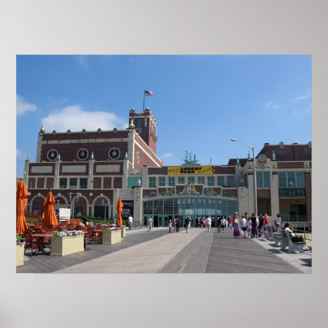 Asbury Park NJ Boardwalk - Paramount Theater Poster (Vorne)