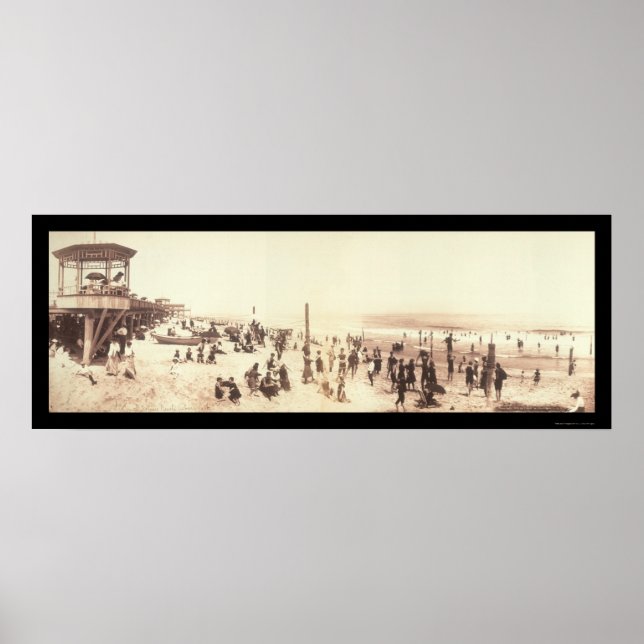 Asbury Park, NJ Foto 1902 Poster (Vorne)