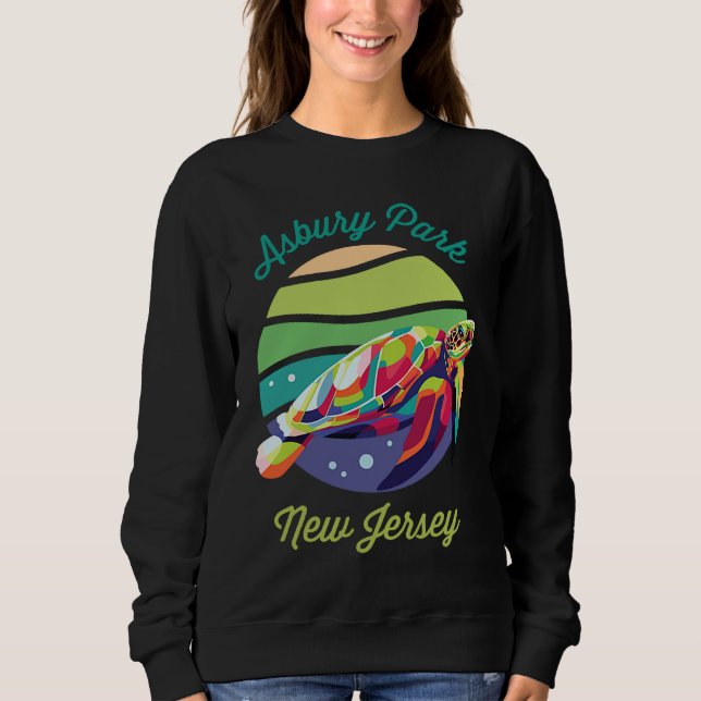 Asbury Park  Sea Turtle Souvenir Sweatshirt (Vorderseite)