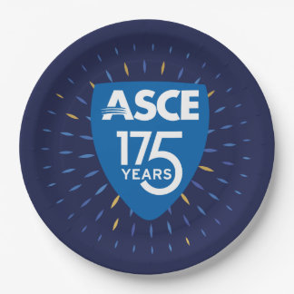 ASCE 175-Jahr-Jubiläumsplatten Pappteller