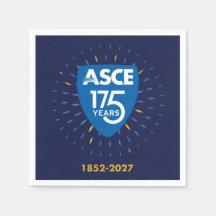 ASCE 175-Jahr-Jubiläumsserviette