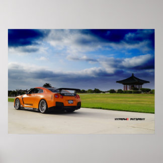 "Ascend" Nissan GT-R35 durch Bursting Poster
