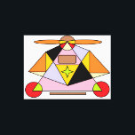 Ascension - Etude No. 2: Sacred Geometry and Mysti Leinwanddruck<br><div class="desc">Elevate your perspective with 'Ascension - Etude No. 2'. This vibrant piece of sacred geometry explores the theme of spiritual rising and the harmony of complex shapes. Featuring a powerful pyramidal composition with bold orange and black accents, this artwork acts as a visual anchor for energy and focused intention in...</div>
