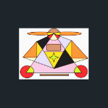 Ascension - Etude No. 2: Sacred Geometry and Mysti Leinwanddruck<br><div class="desc">Elevate your perspective with 'Ascension - Etude No. 2'. This vibrant piece of sacred geometry explores the theme of spiritual rising and the harmony of complex shapes. Featuring a powerful pyramidal composition with bold orange and black accents, this artwork acts as a visual anchor for energy and focused intention in...</div>