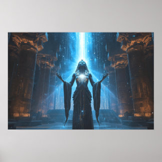 Ascension of the Starborn Priestess: Sci Fi  Poster