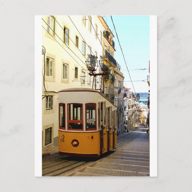 Ascensor da Bica, Lissabon, Portugal Postkarte (Vorderseite)