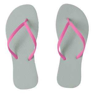 Asche grau (Vollfarbe) Flip Flops