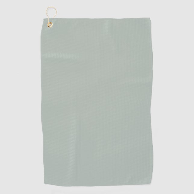 Asche grau (Vollfarbe) Golfhandtuch (Vorderseite)