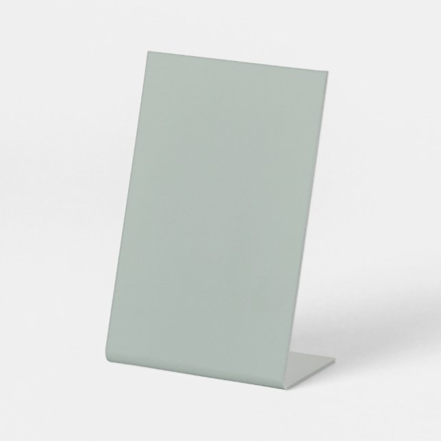 Asche grau (Vollfarbe) Sockelschild (Vorderseite)