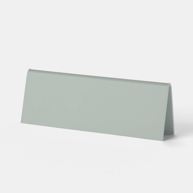 Asche grau (Vollfarbe) Tischaufsteller (Vorderseite)