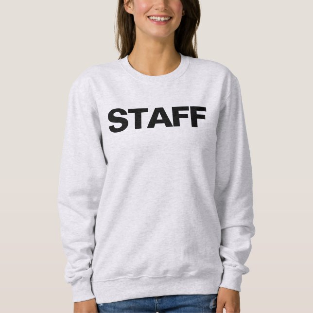 Asche-graue Sweatshirts-Mitarbeiter für Frauen Sweatshirt (Vorderseite)