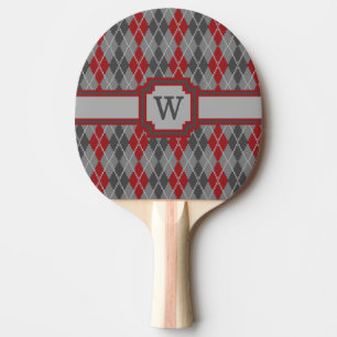 Asche und Embers Raute Ping Pong Paddle Tischtennis Schläger