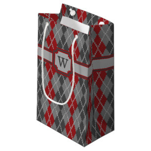 Asche und Glut Argyle-Geschenktasche Kleine Geschenktüte