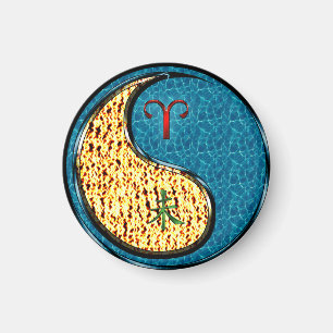 Äsche und Wasserziege Magnet