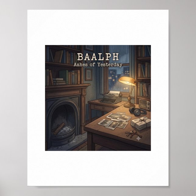 Asche von Gestern Kunstprint — Dark Fantasy Poster (Vorne)