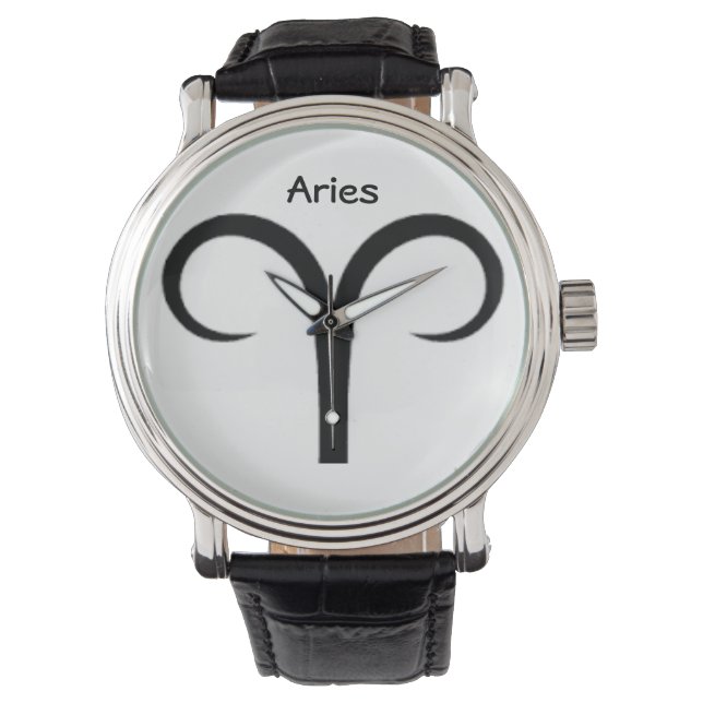 Äsche Zeichen der Zodiakuhren. Armbanduhr (Vorderseite)