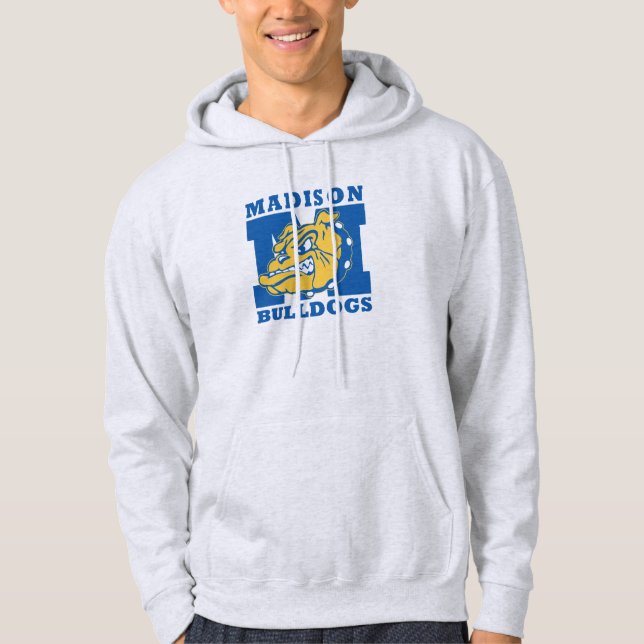 Aschen-Grau-BulldoggenHoodie Hoodie (Vorderseite)
