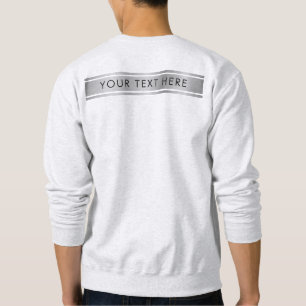 Aschen Graue zweiseitige Vorlage Hinzufügen von Te Sweatshirt