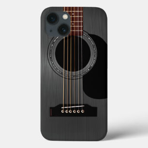 Aschen-schwarze Akustikgitarre Case-Mate iPhone Hülle