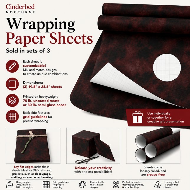 Aschenbett-Nocturne Geschenkpapier Set (Von Creator hochgeladen)