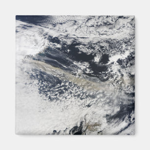 Aschenfeder von Eyjafjallajokull Vulkan Magnet