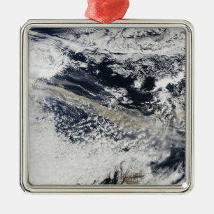 Aschenfeder von Eyjafjallajokull Vulkan Silbernes Ornament