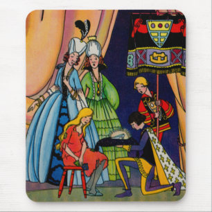 Aschenputtel, der Prinz und die Scheibe Mousepad